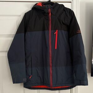 L.L. Bean Black and Navy Ski Jacket/Winter Jacket